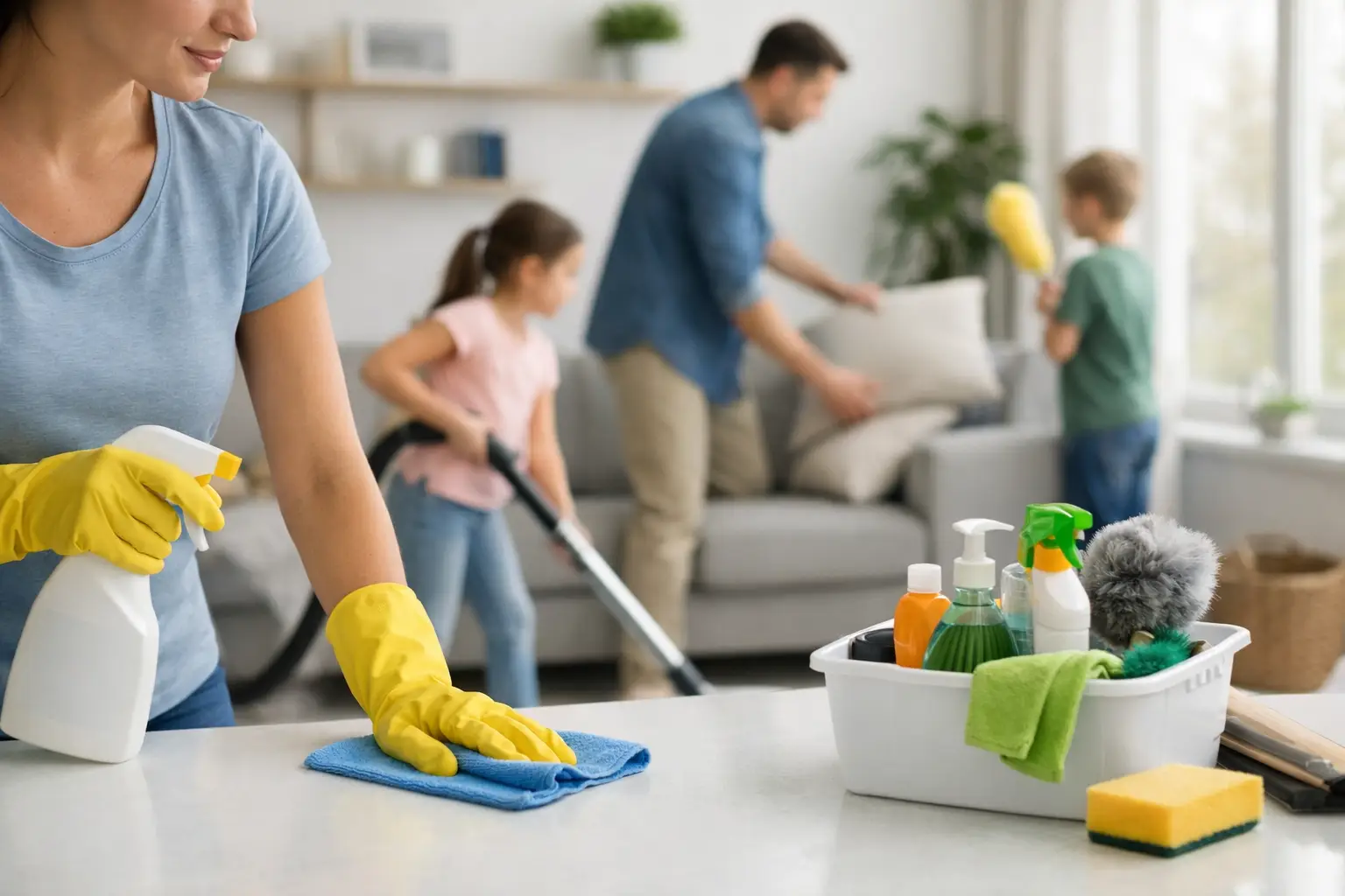 Regular House Cleaning for Families That Works
